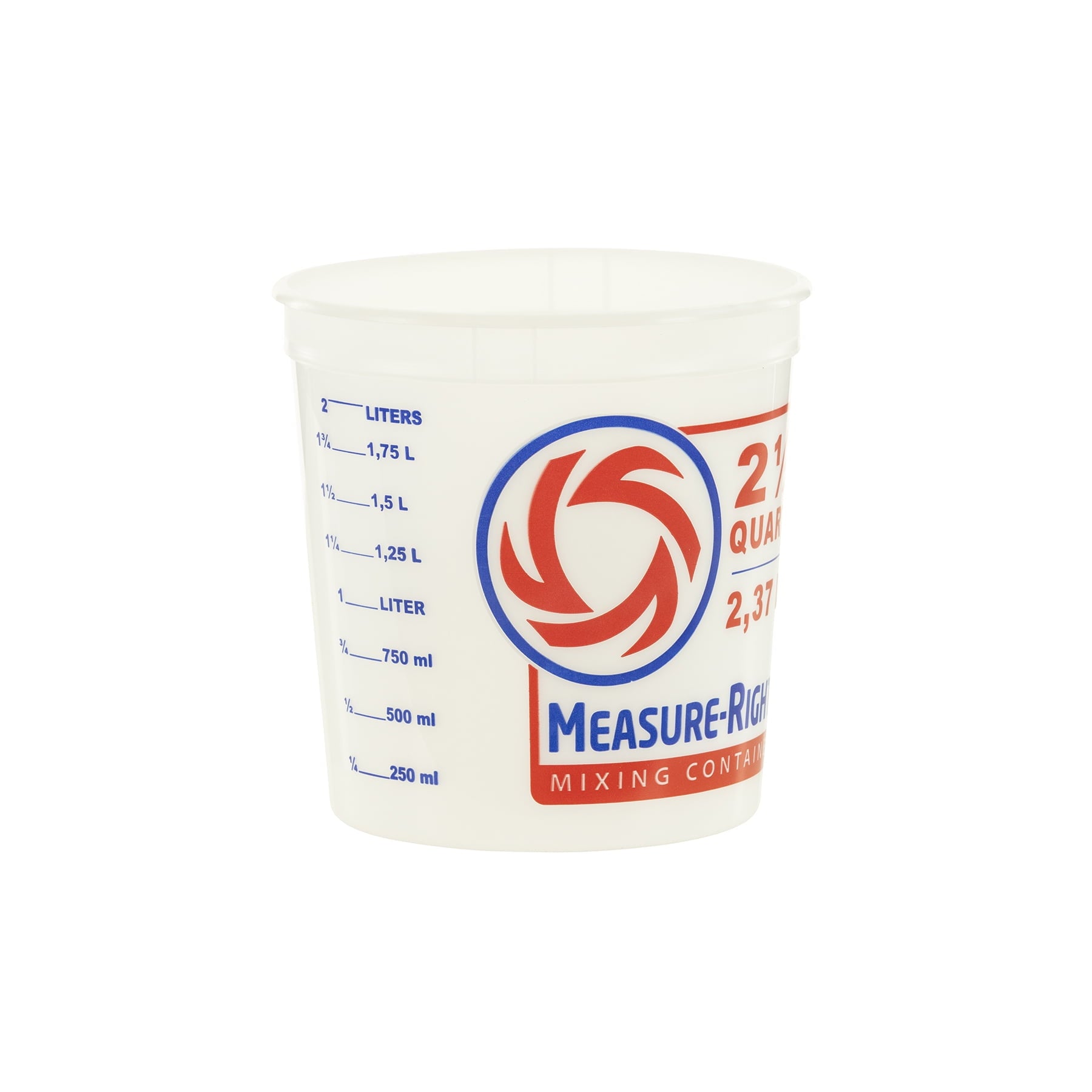 2.5 Quart Round Measure Right Plastic Mixing Container, Clear, 1 Each - Image 3