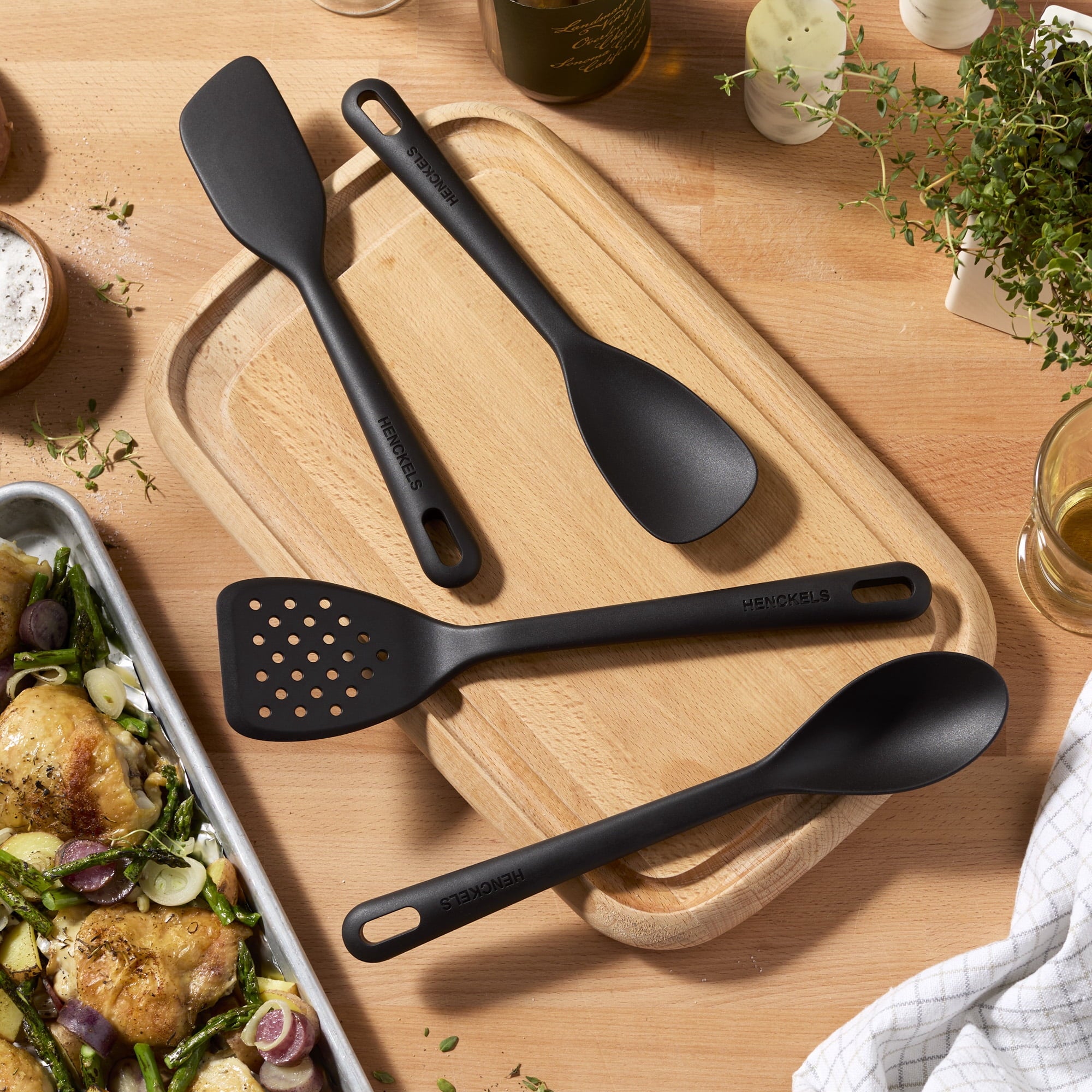 Silicone Onyx 4-pc Chef's Cooking Utensil Set - Image 2