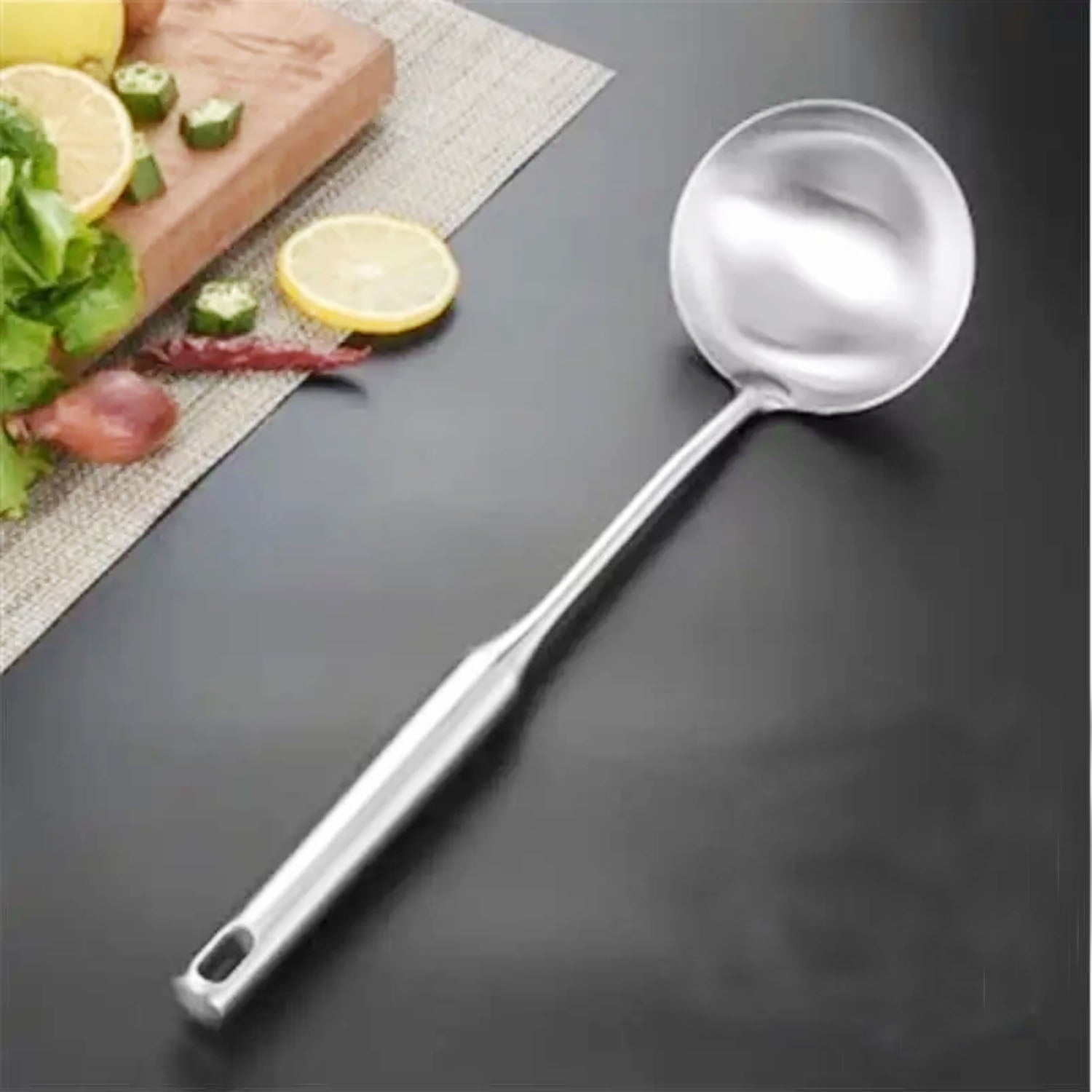 Kitchen Cooking Utensil Set, Stainless Steel Metal Kitchen Gadgets Heat Resistant Non-Stick Kitchen Tools Dishwasher ... - Image 4