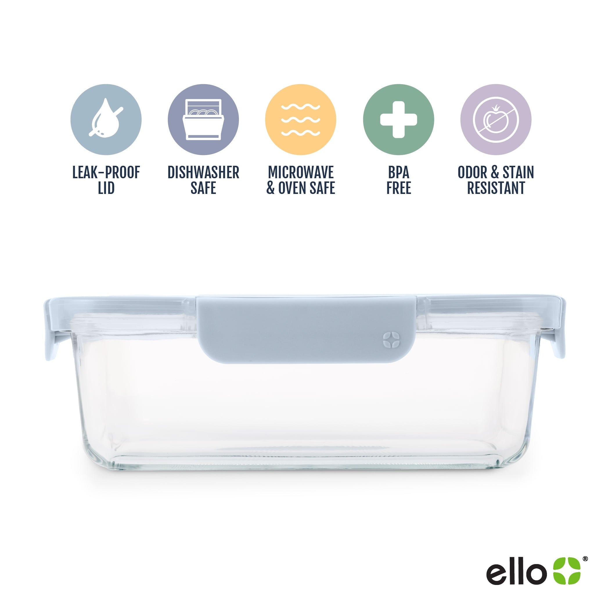 Color Lock 5-Cup Glass Rectangle Food Storage Container - Image 4