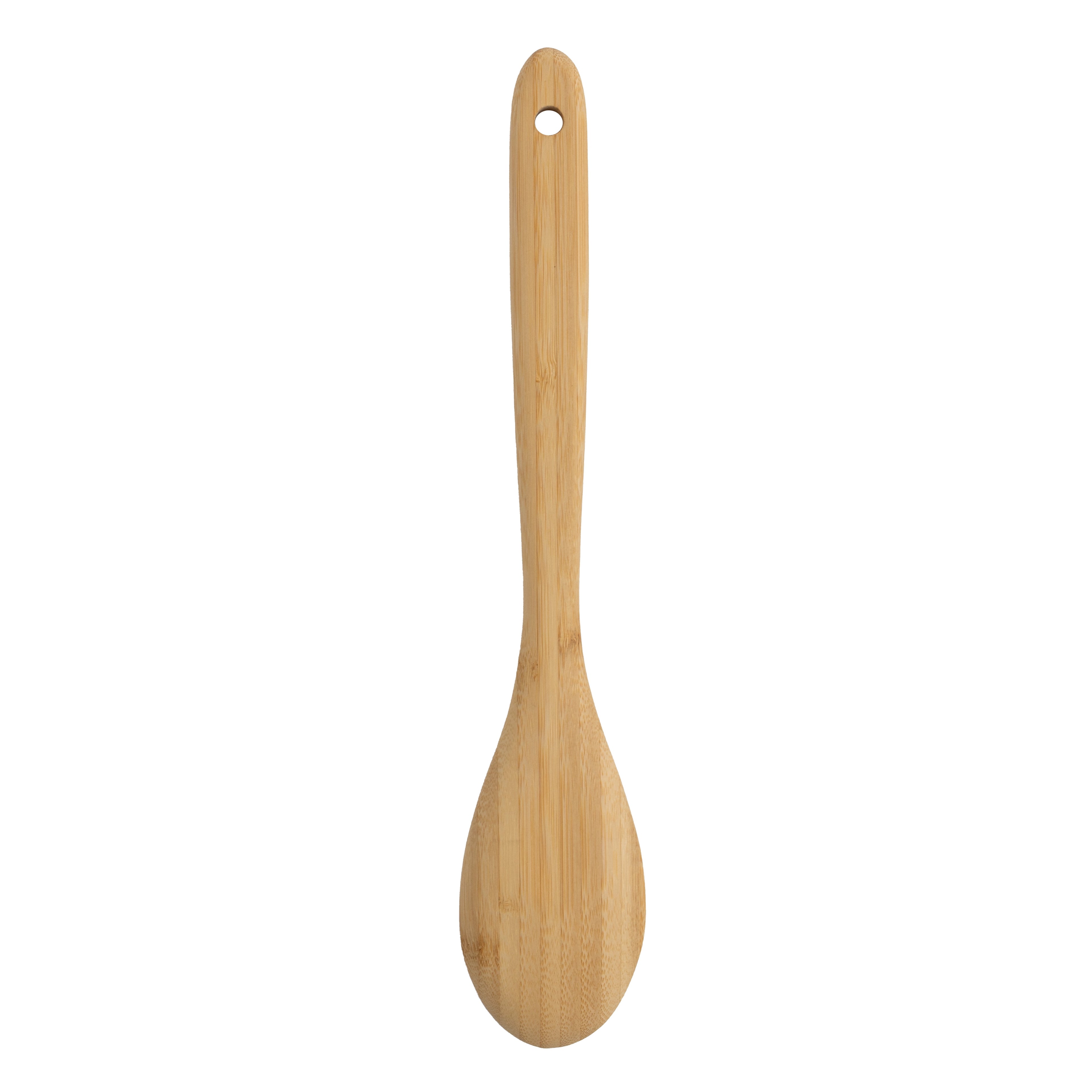 Bamboo Cooking Spoon Natural Bamboo Crafted, 13" L, Kitchen Prep - Image 2