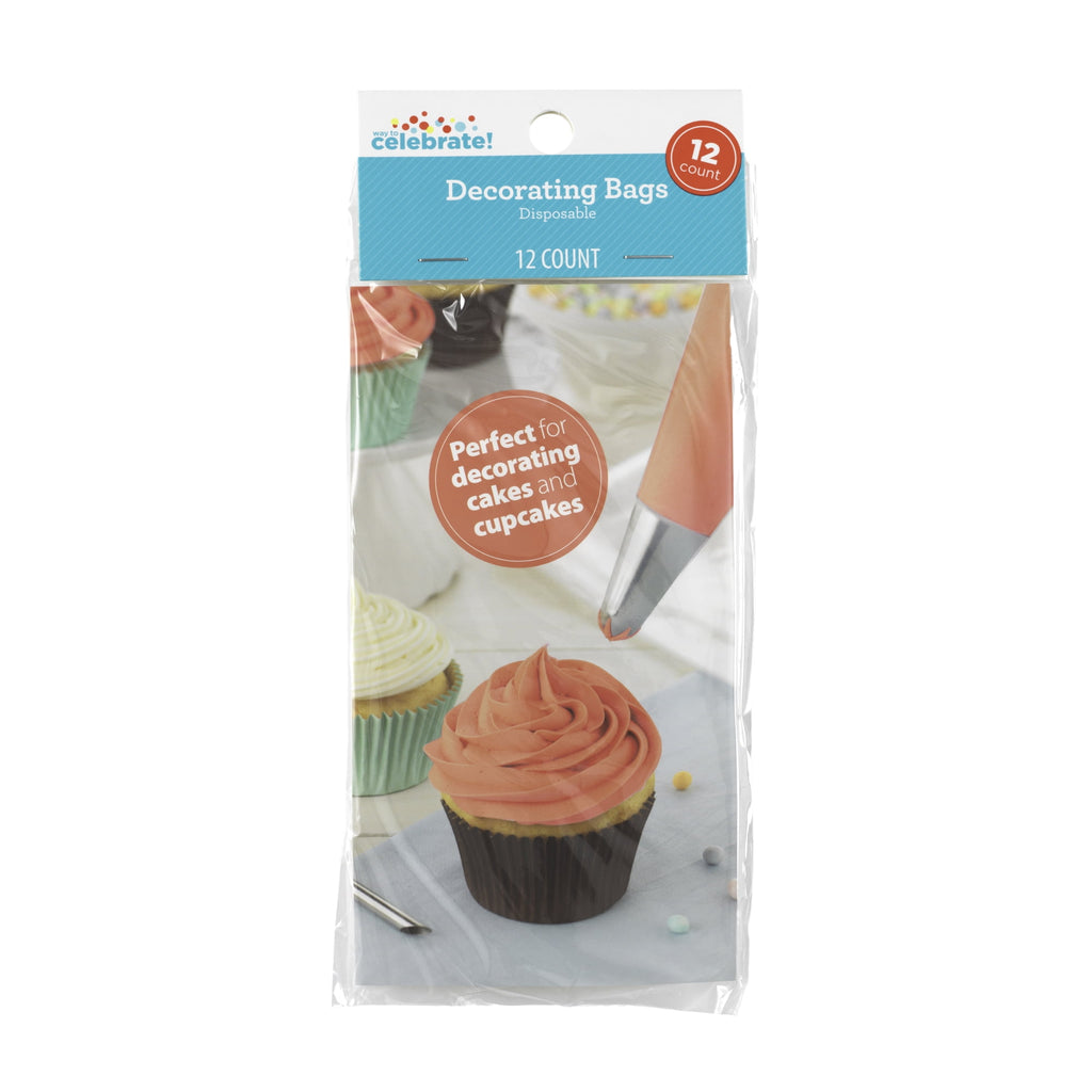 Way To Celebrate 12 Count Clear Disposable Decorating Bags, 12 inch - Image 6