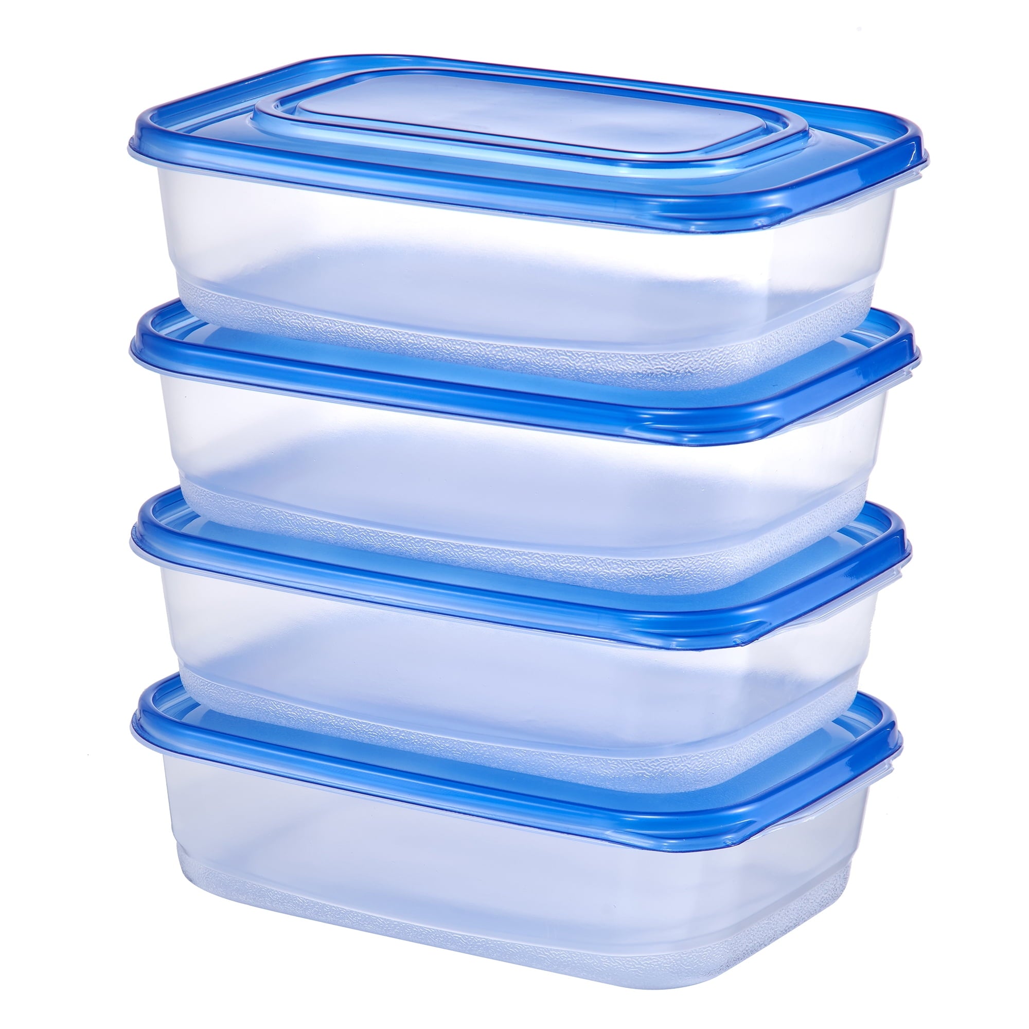 (2 pack) Mainstays Semi Durable Square 5.2cup Plastic Food Storage Container, Made for Family Meals for Easy Serving and Storing - Image 2