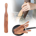 1 Pack Wooden Spurtle Spatula for Sourdough Starter Mixing, Long Handle Jar Scraper for Reaching Bottom, Dough Whisk ...