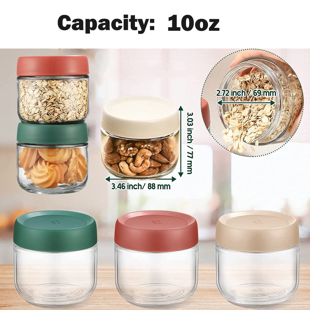 Glass Jars with Screw Lids Airtight Kitchen Canisters - Image 2