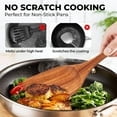6-Piece Teak Wooden Spoons for Cooking With 10 Hooks，Handcrafted Kitchen Utensils Set ，Ideal Gift Set - Image 4