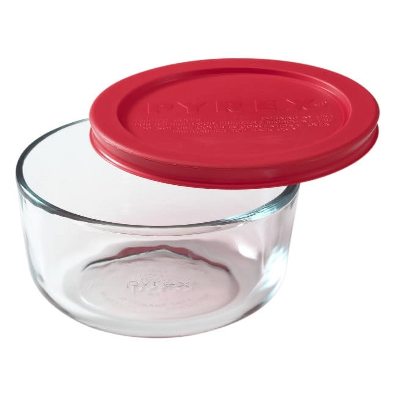 Pyrex Simply Store 2-Cup Glass Food Storage Container, Round, Set of 3 - Image 4