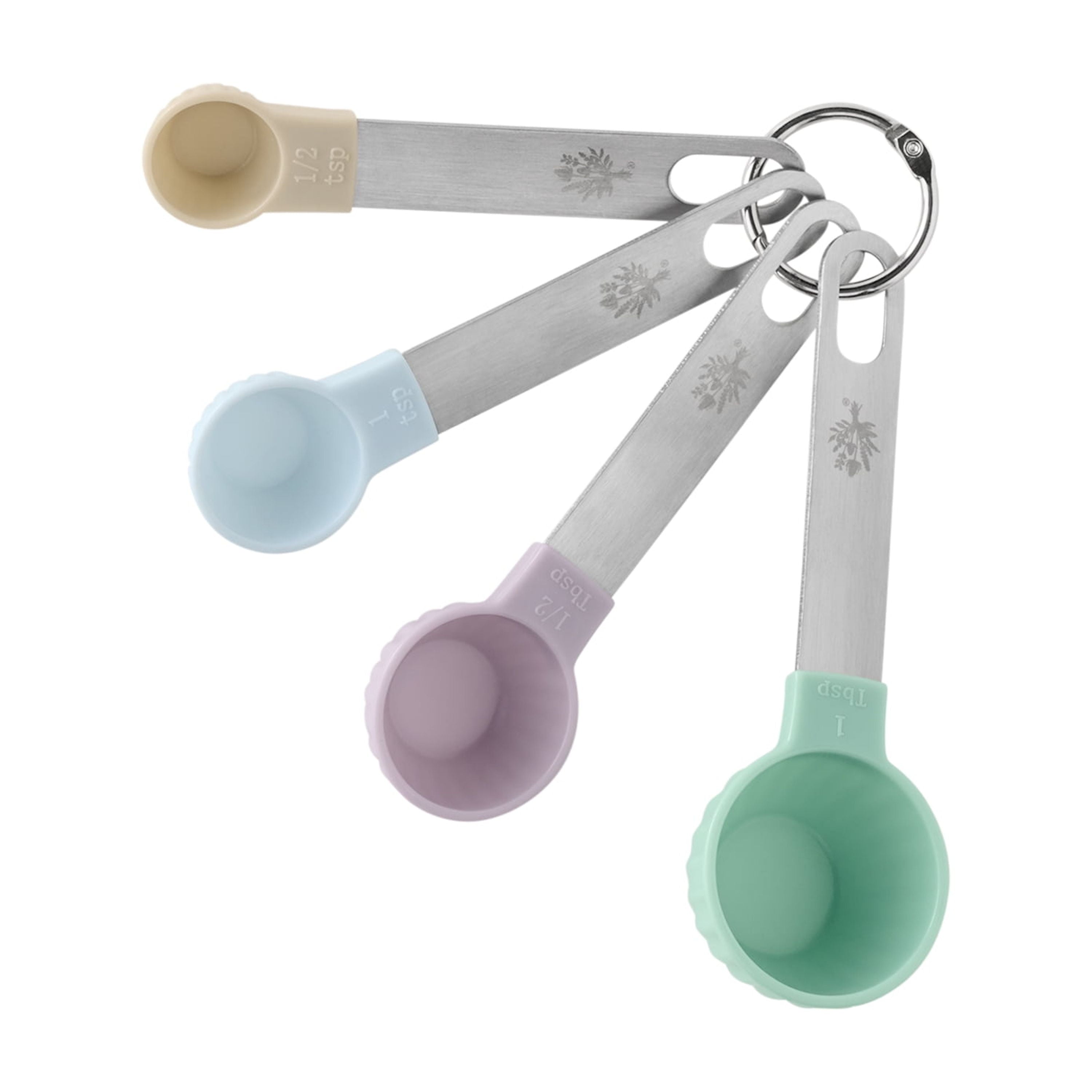 8-Piece Plastic Measuring Cup and Spoon Set, Multicolor - Image 3