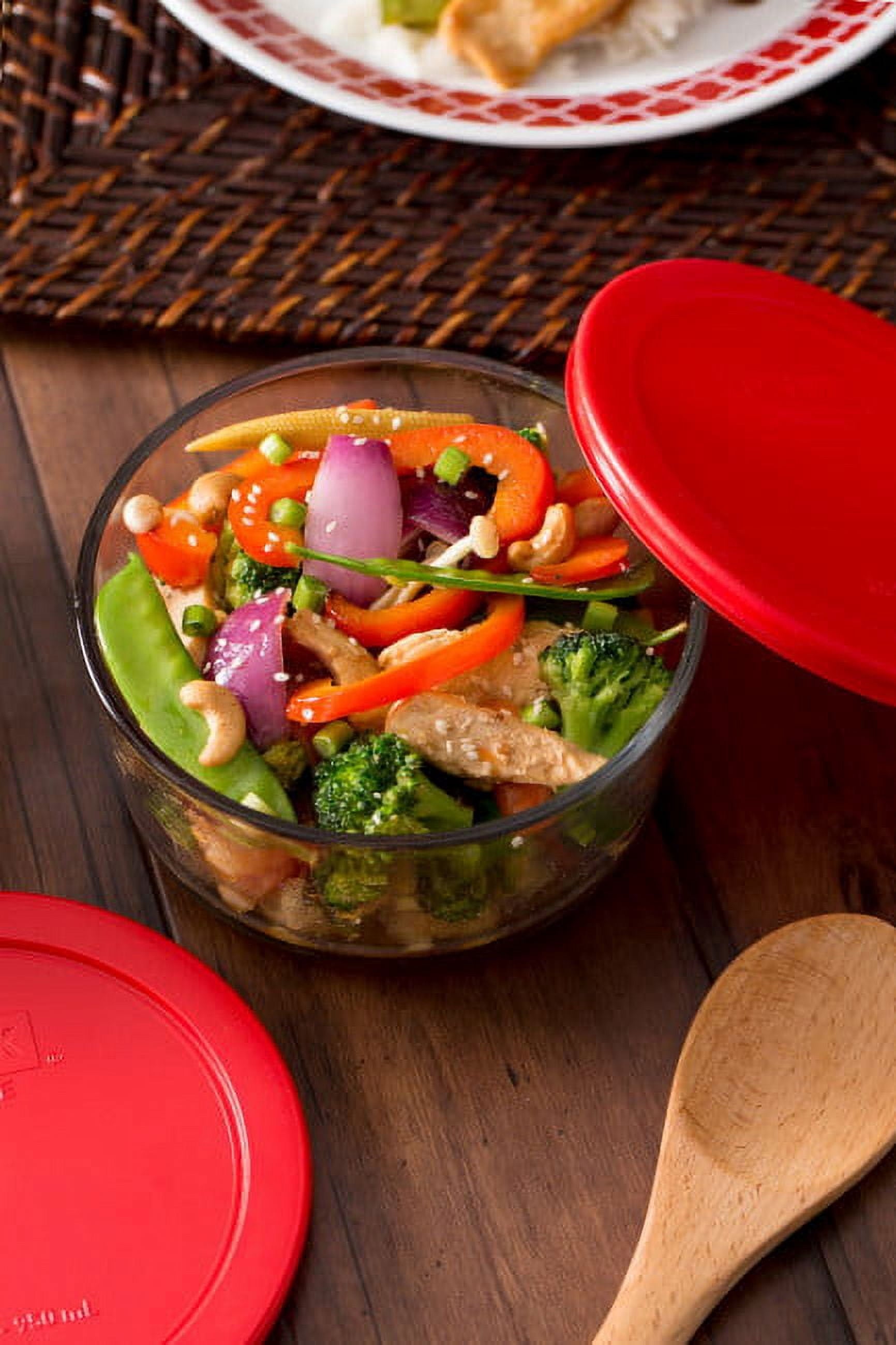 Pyrex Simply Store 4C Glass Food Storage and Baking Container, Set of 2 with Lids - Image 4