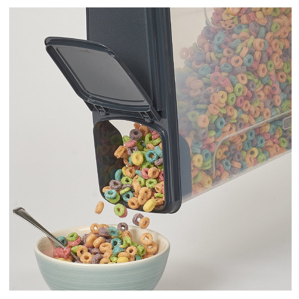 Mainstays 2-Pack Plastic Cereal Keeper Storage Containers, Kitchen Pantry Organizer Canisters for Cereal and Dry Food Storage, 24 Cup Capaci - Image 5