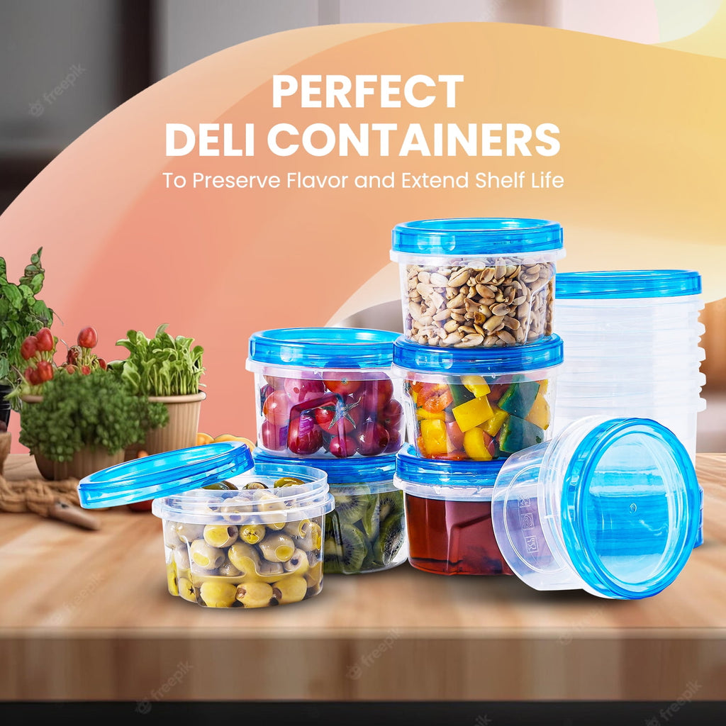 RFAQK 24 PCS Freezer Soup Containers with Lids-12 Plastic 16 oz Deli Containers with 12 Screw Lids-Freezer Safe Storage Containers with Twis - Image 4