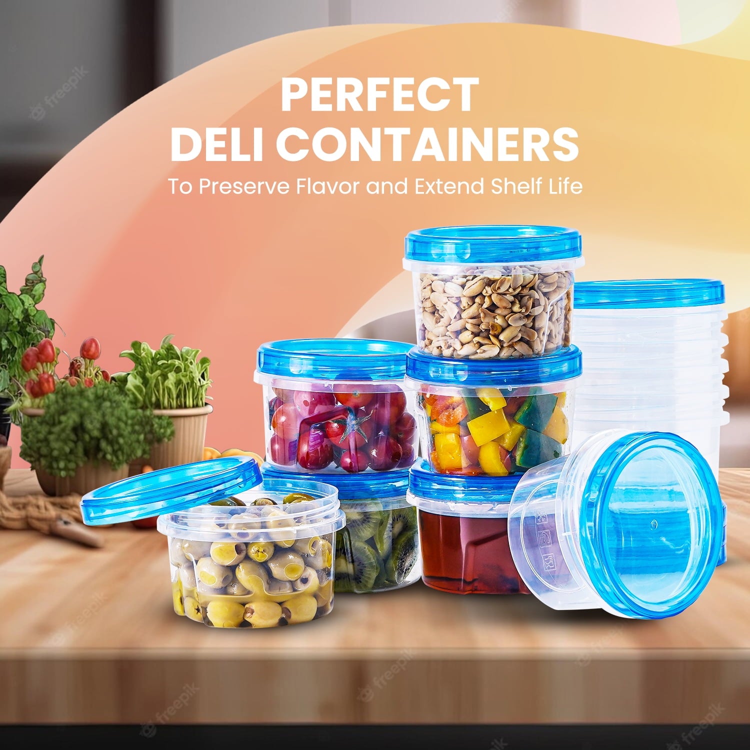 RFAQK 24 PCS Freezer Soup Containers with Lids-12 Plastic 16 oz Deli Containers with 12 Screw Lids-Freezer Safe Storage Containers with Twis - Image 4