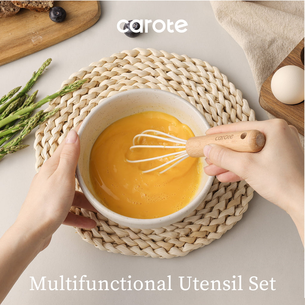 17-Piece Silicone and Wood Cooking Utensil Set, Heat-Resistant, Safe for Nonstick Cookware - Image 6