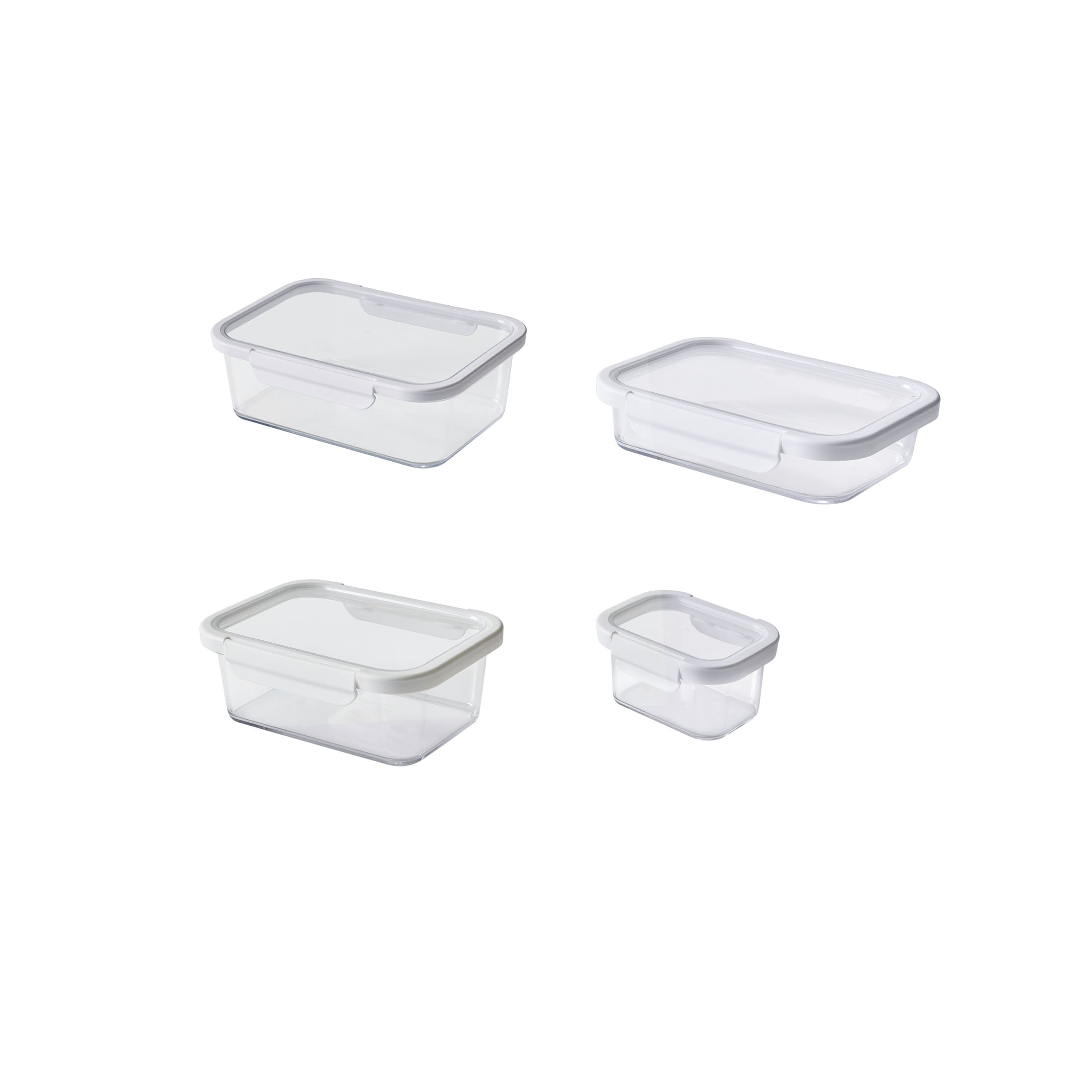 Rectangle Tritan Food Storage Container with Tritan Lid. Set of 9, 18 Pieces, Ideal Use for Meal Prep and Batch Cooking - Image 2
