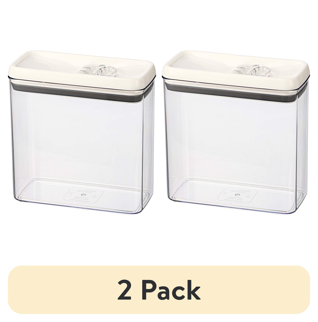 (2 pack) Flip-Tite Rectangular 11.1 Cup Food Storage Container