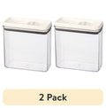 (2 pack) Flip-Tite Rectangular 11.1 Cup Food Storage Container