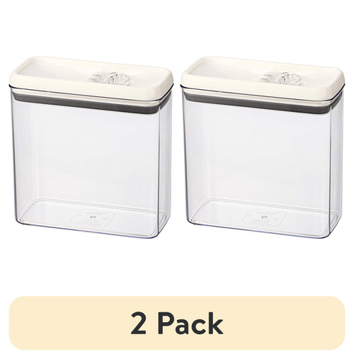 (2 pack) Flip-Tite Rectangular 11.1 Cup Food Storage Container
