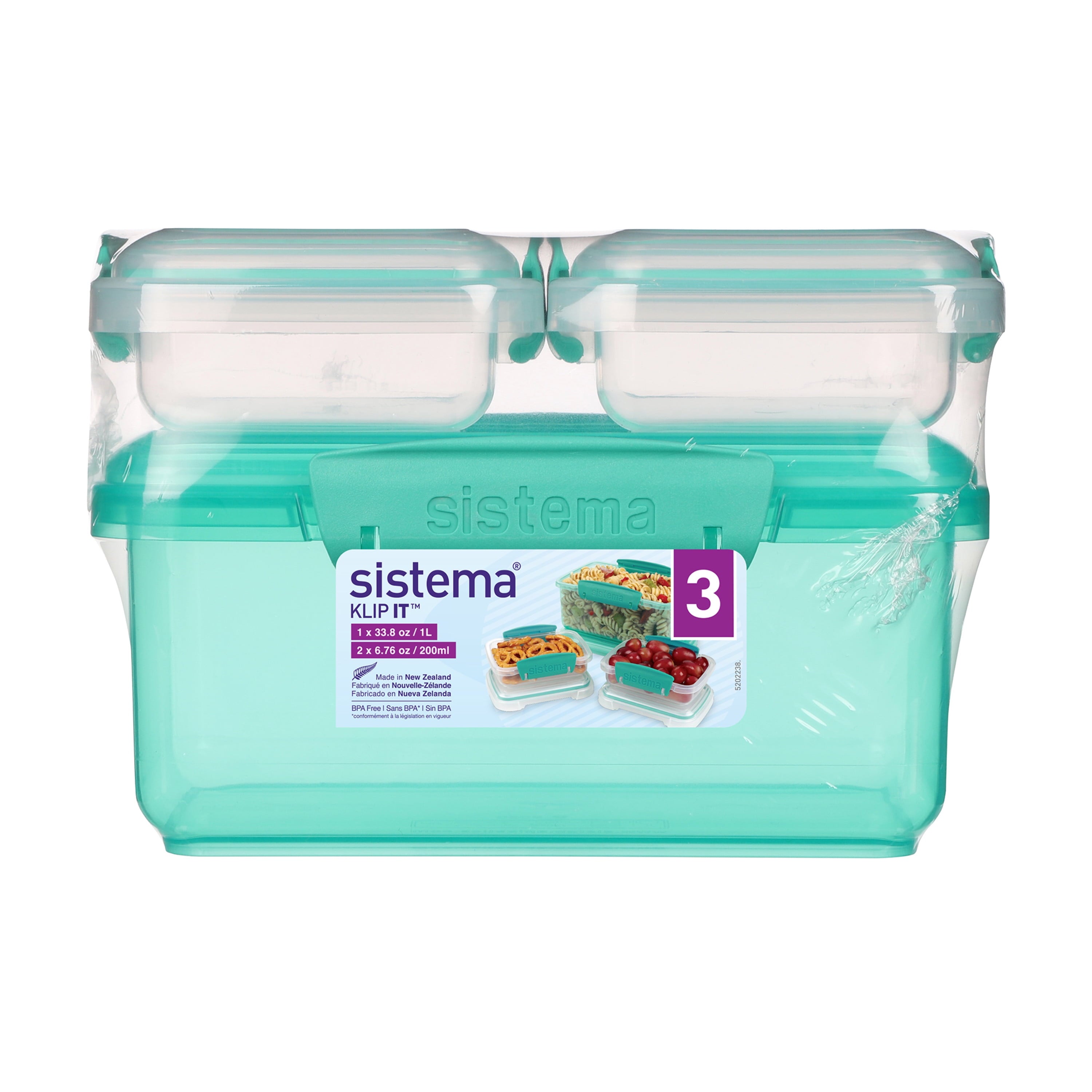 Plastic Food Storage Containers, Set of 3 - Image 5