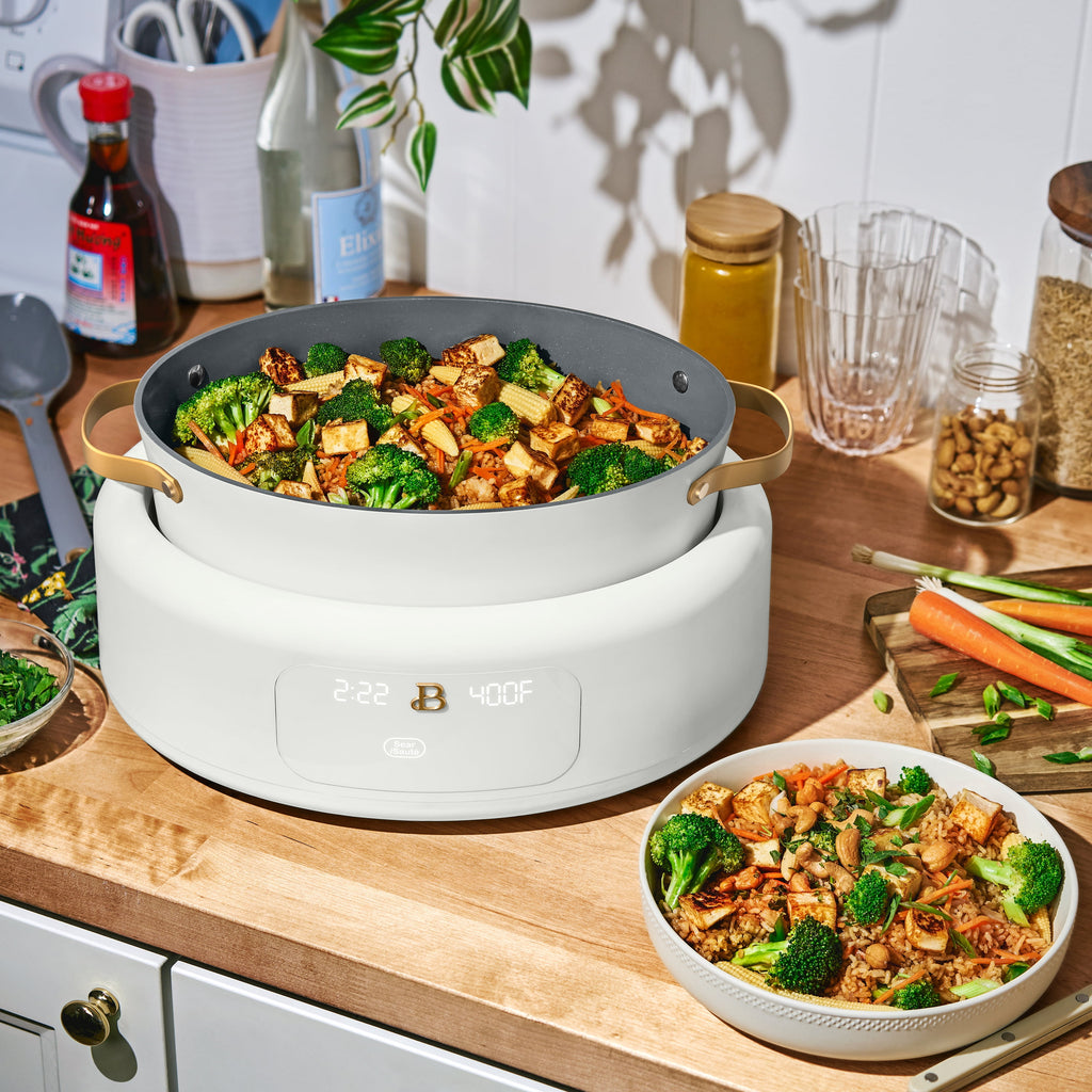 10 in 1, 6 Qt Electric Multi-Cooker, White Icing - Image 2