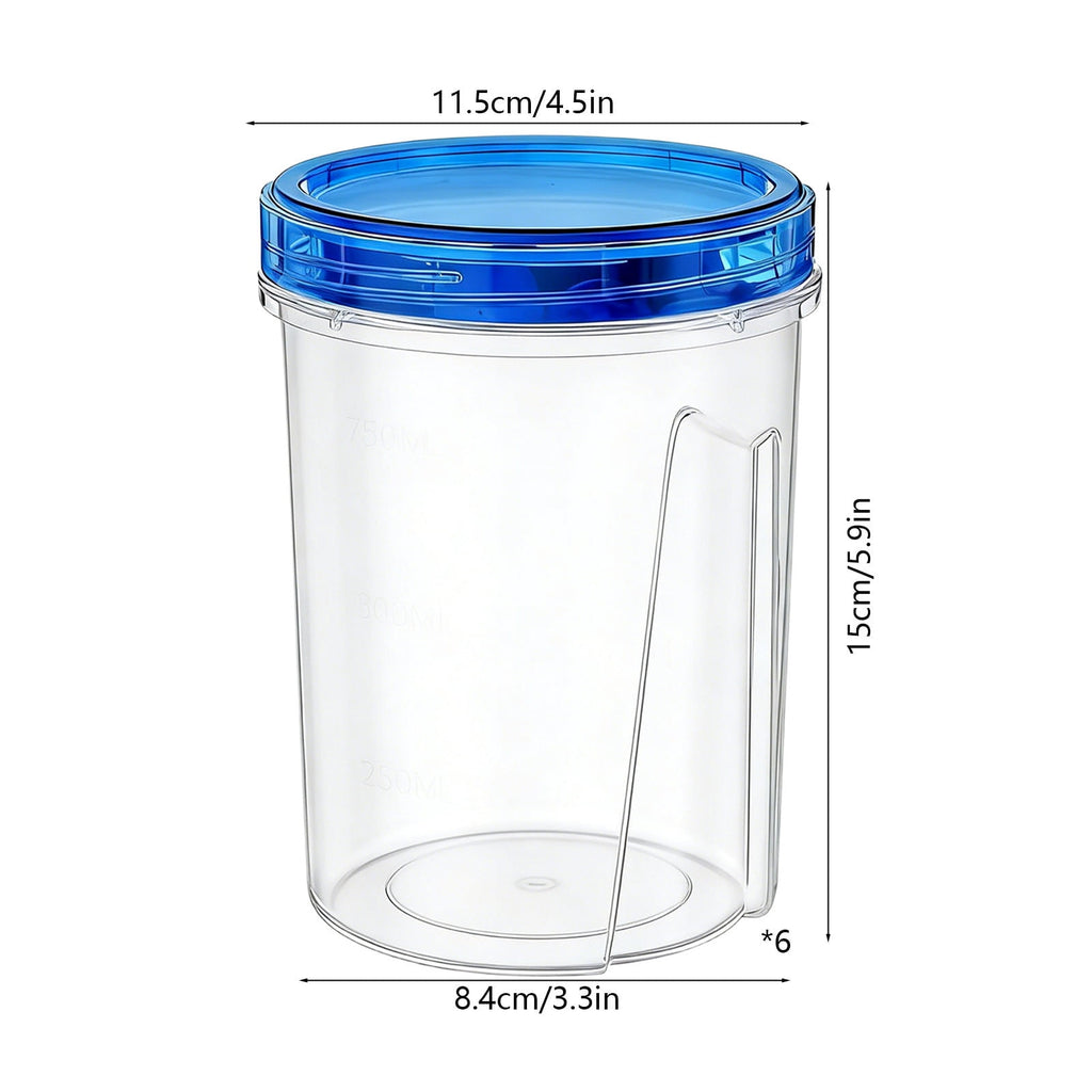 50oz,Food Containers Set,with Twist Top Lids,Plastic Airtight Meal Prep Containers with Twist Top Lids,Stackable Soup... - Image 3