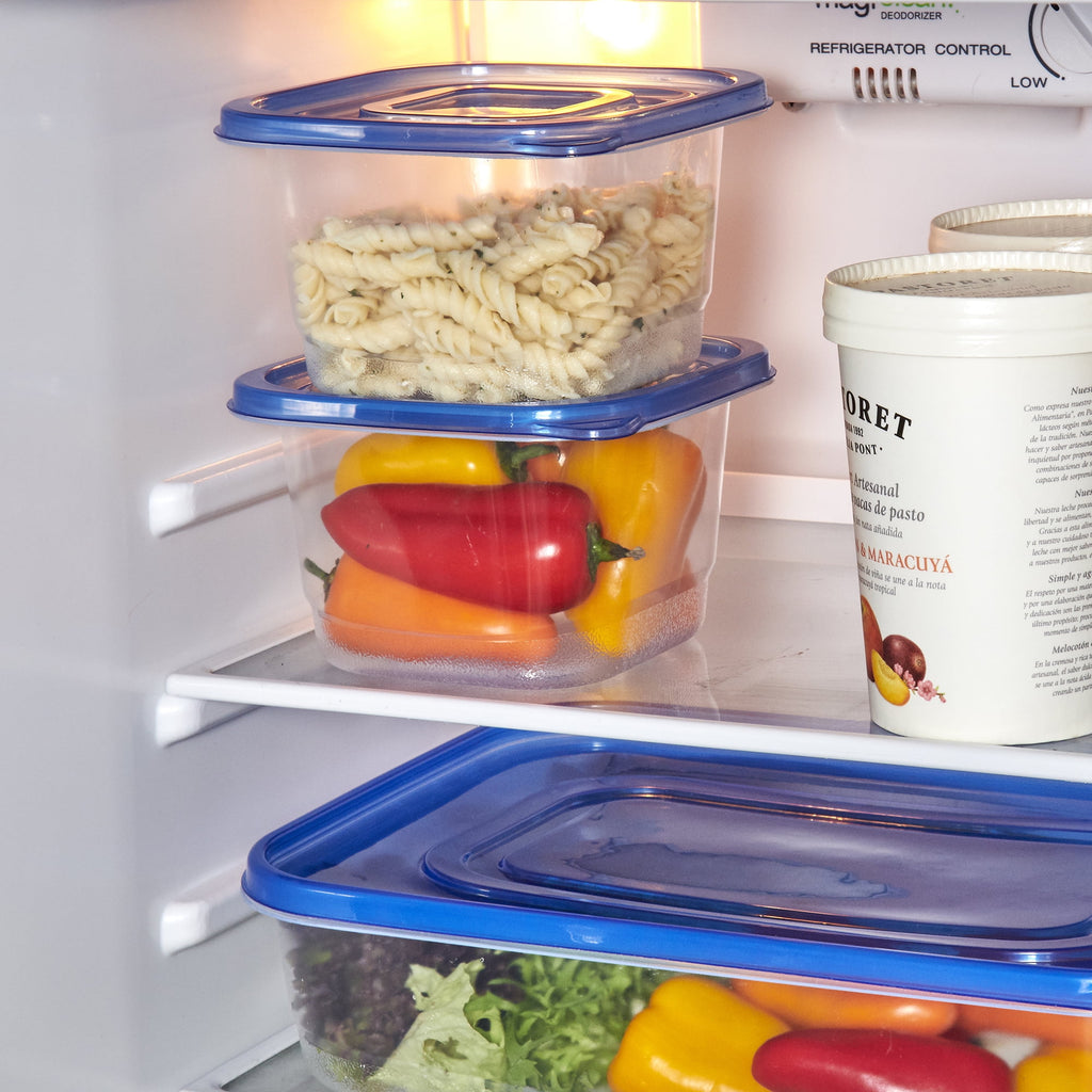 (3 pack) Mainstays 4 Pack 4.4Cup Plastic Square Food Storage Container - Image 6