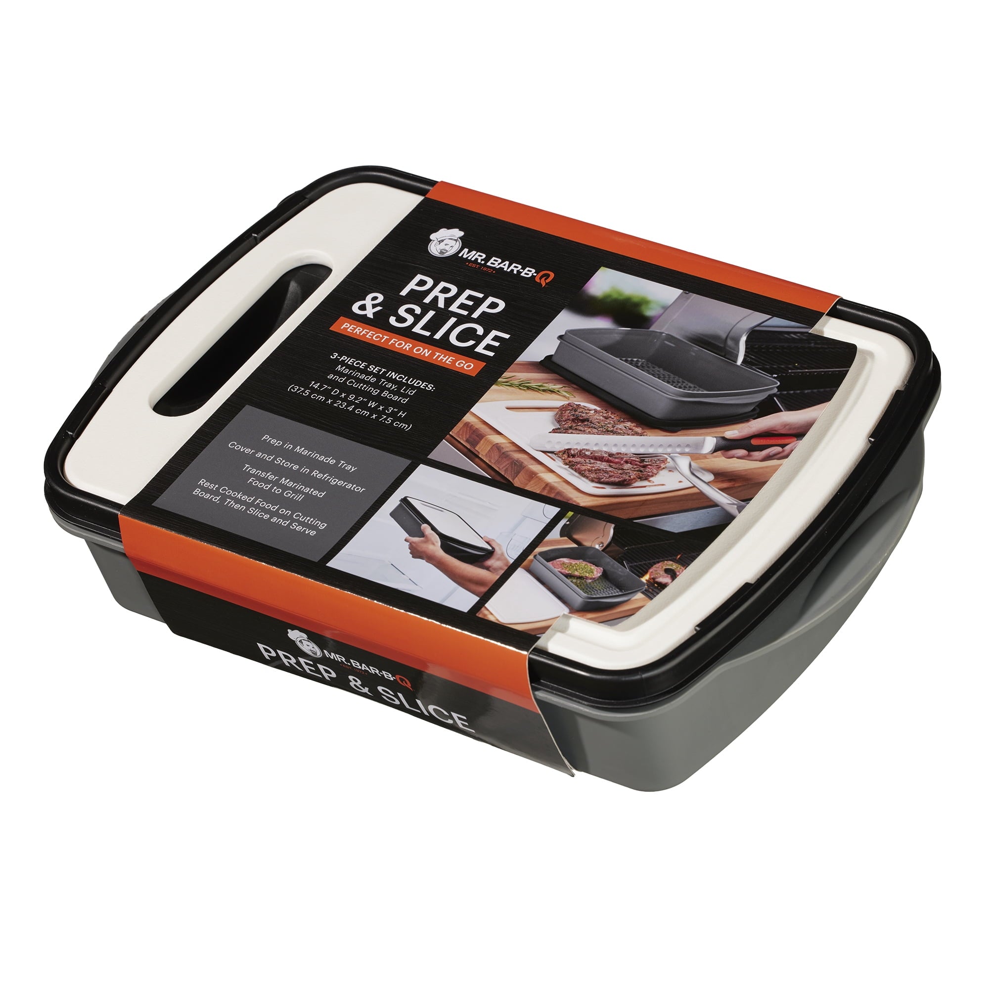 MR. BAR-B-Q Prep and Store with Cutting Board Lid Meat Food Storage Containers - Image 3