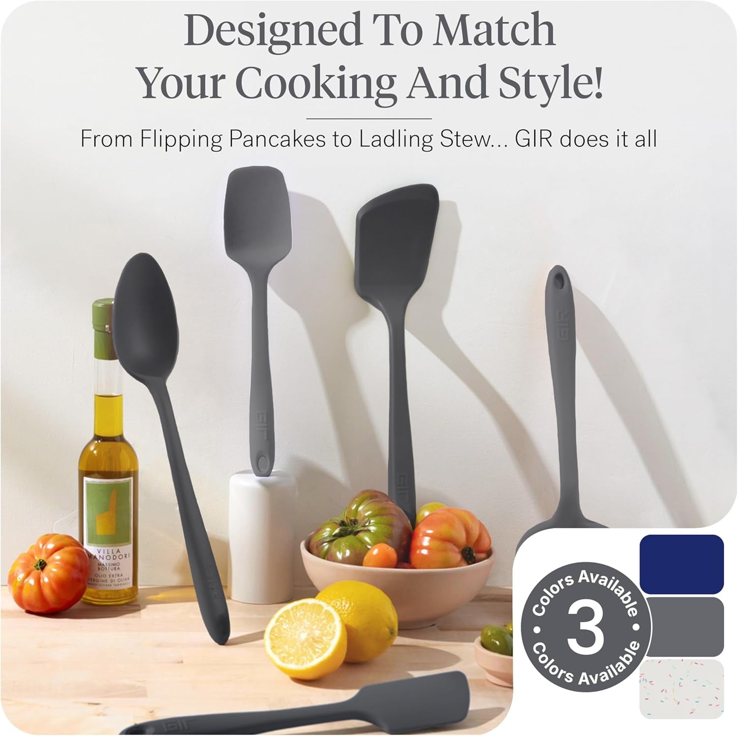 10-Piece Silicone Kitchen Utensil Set - Heat Resistant Non-Stick Cooking Tools for Baking and Prep - Image 5