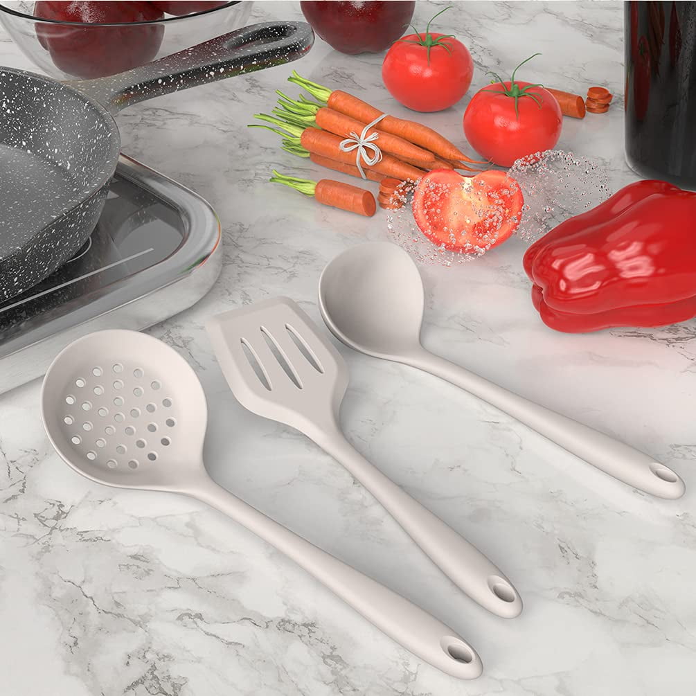 Silicone Cooking Utensils Set - Heat Resistant Kitchen Utensils,Spatula Sets,Turner Tongs,Spoon,Kitchen Utensil Gadge... - Image 5