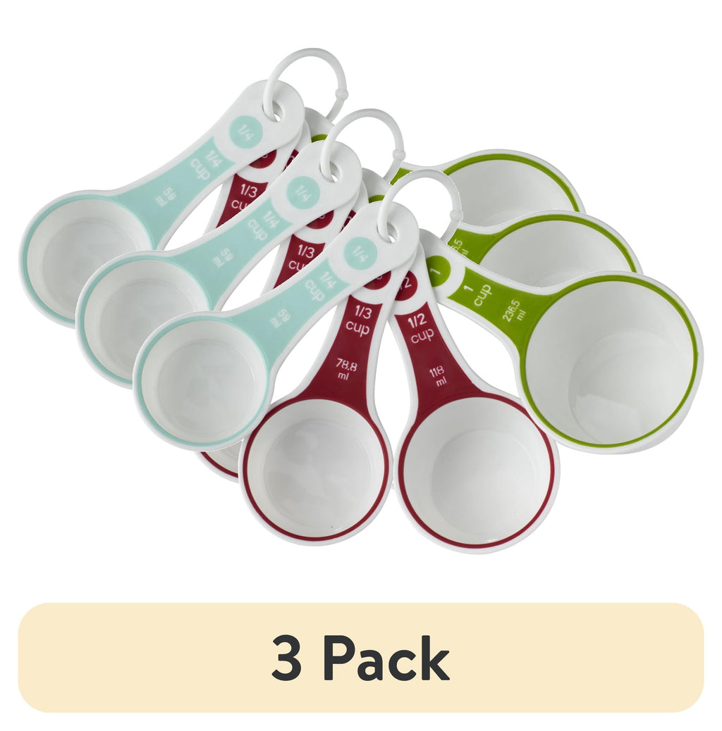 (3 pack) GoodCook PROfreshionals Multicolor 4-Piece Measuring Cup Set with Textured Grip Handles
