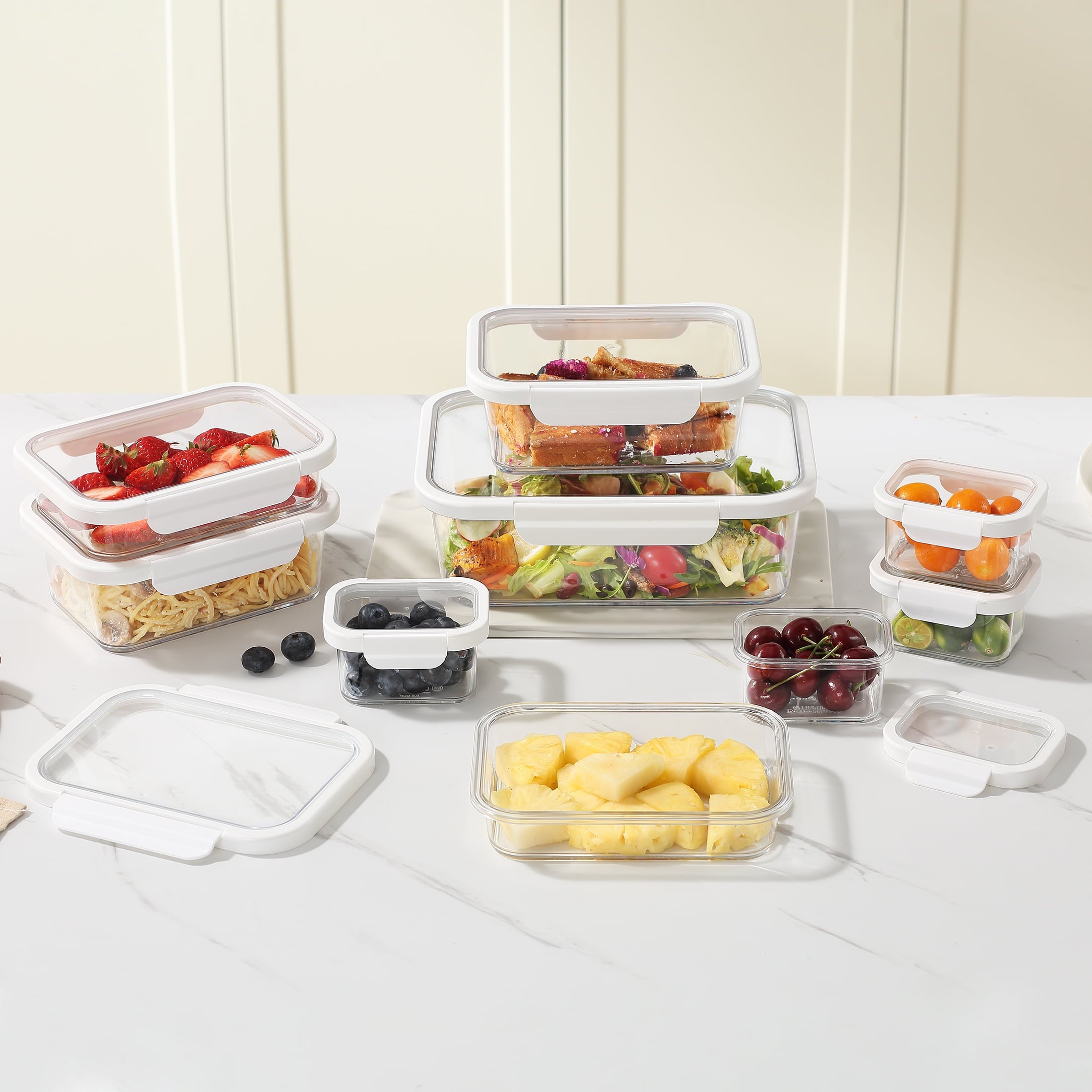 Rectangle Tritan Food Storage Container with Tritan Lid. Set of 9, 18 Pieces, Ideal Use for Meal Prep and Batch Cooking - Image 5