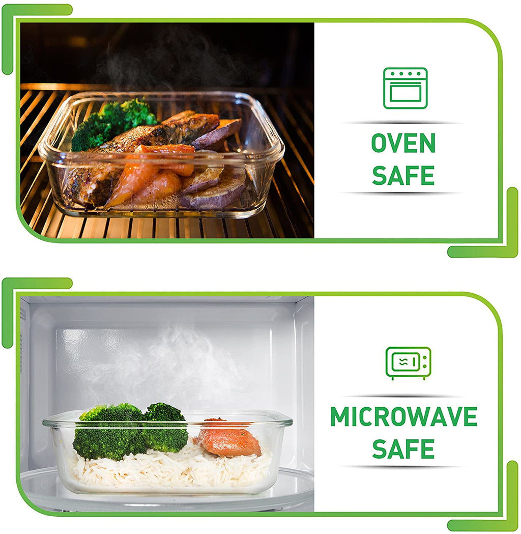 5 Packs Glass Food Storage Containers - Meal Containers, 36 Oz - Image 6