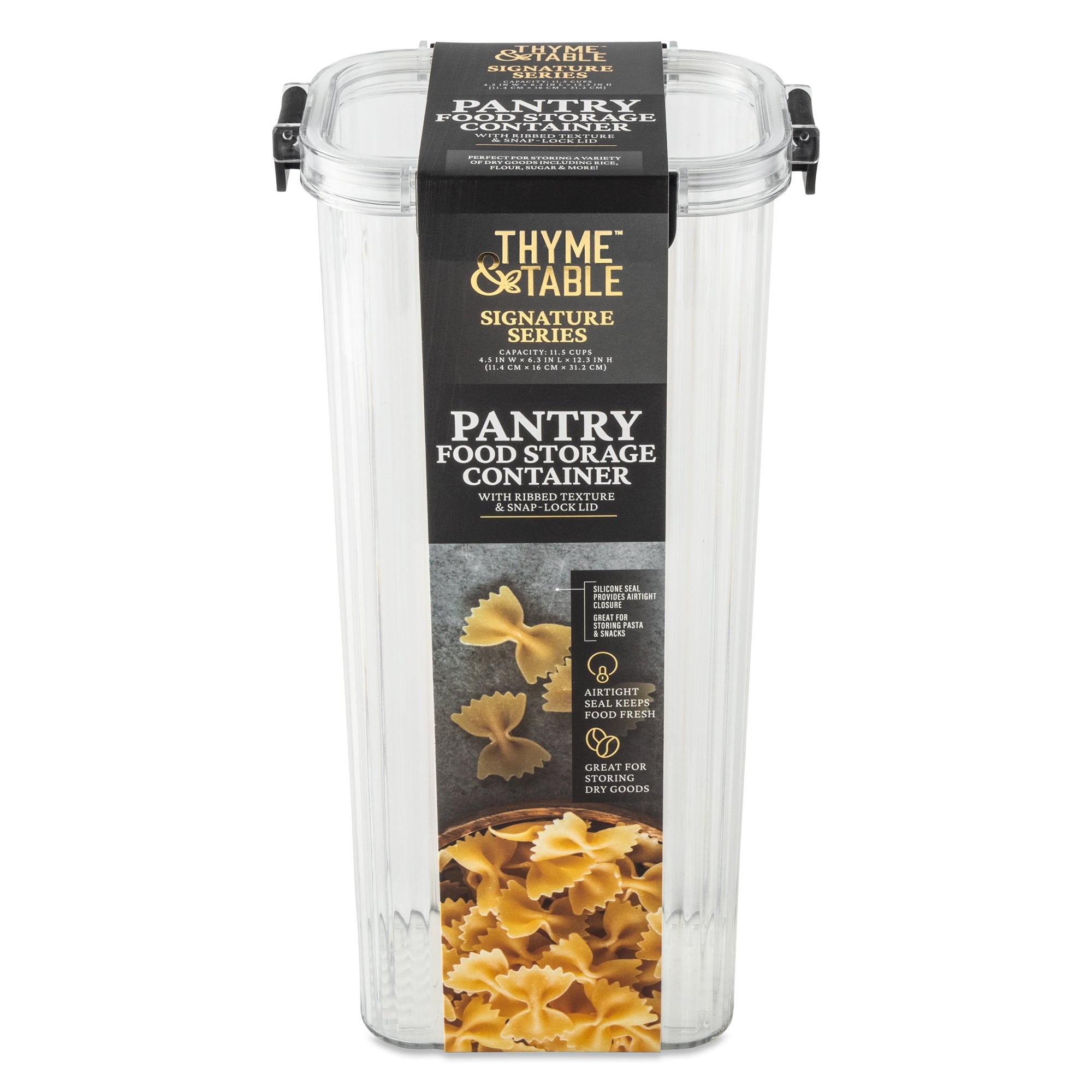 and 11.5 Cup Clear Plastic Pantry Storage Container with Airtight Lid - Image 2