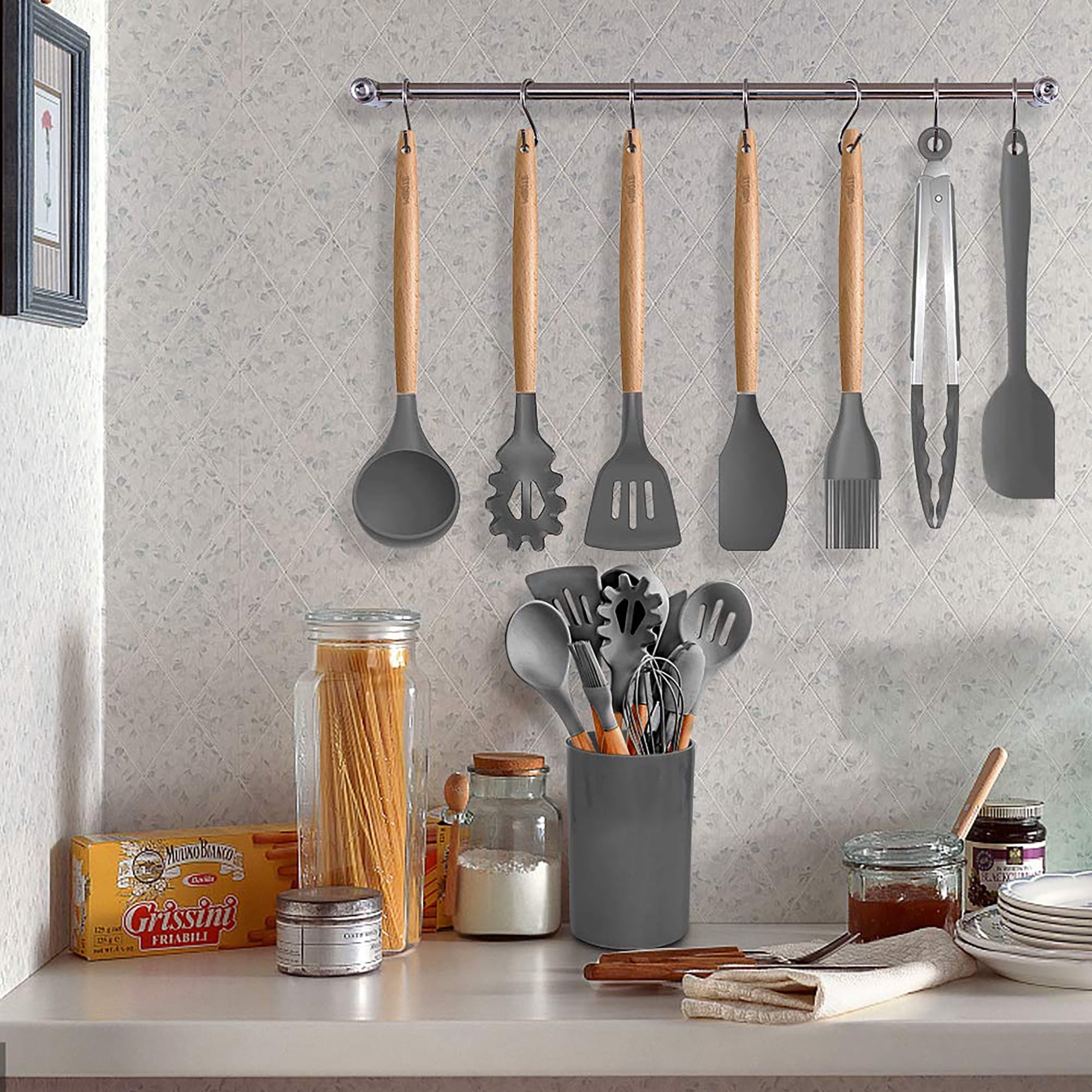 Smasener Premium Silicone Kitchen Utensil Set, 13 pcs - Image 2