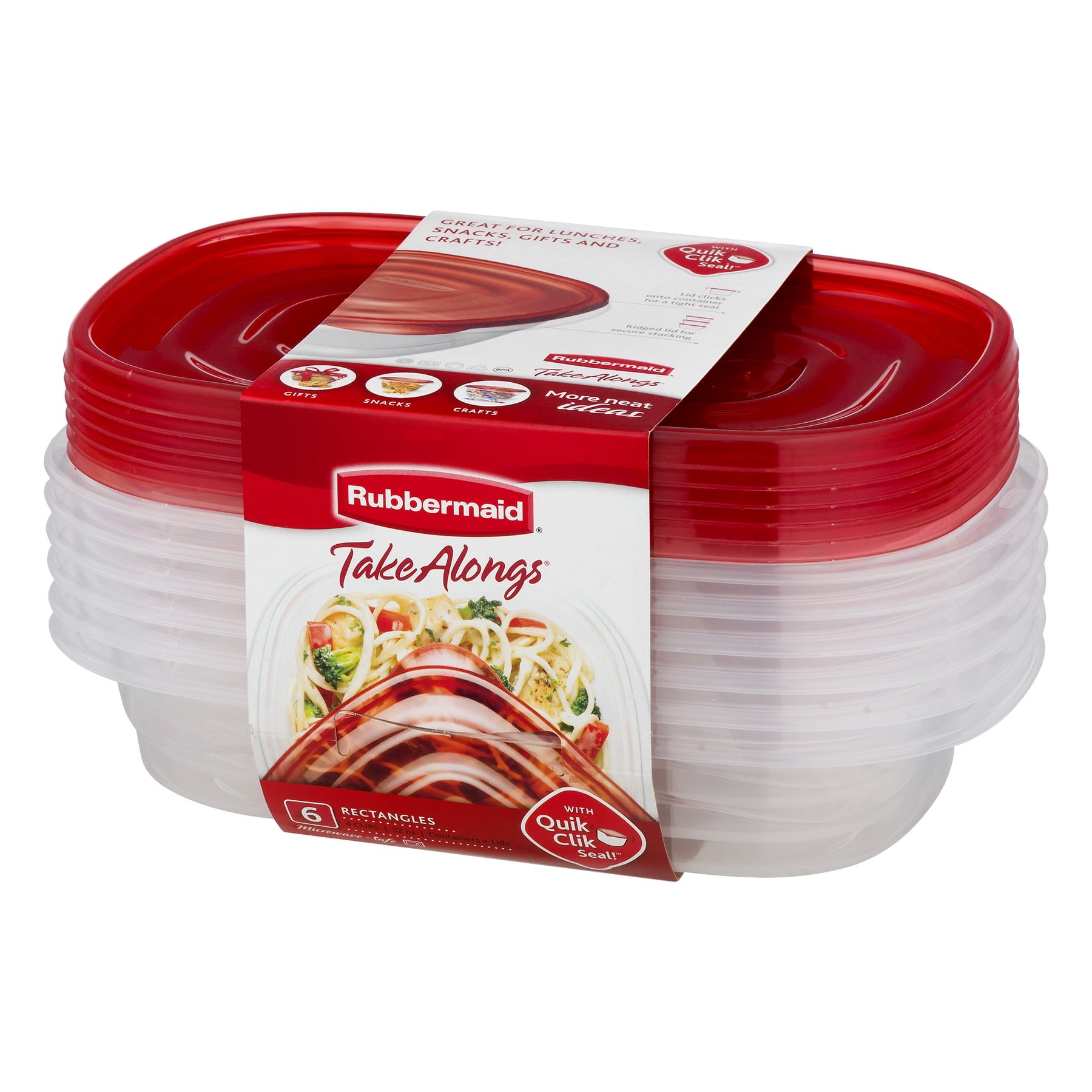 Food Storage Containers (Set of 6), 4 Cups - Image 2