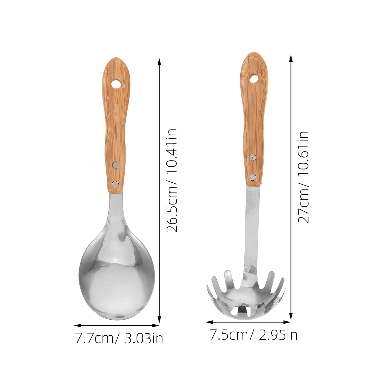 5-Piece Kitchen Utensil Set with Stainless Steel Handles, Essential Cooking Tools for Home and - Image 2
