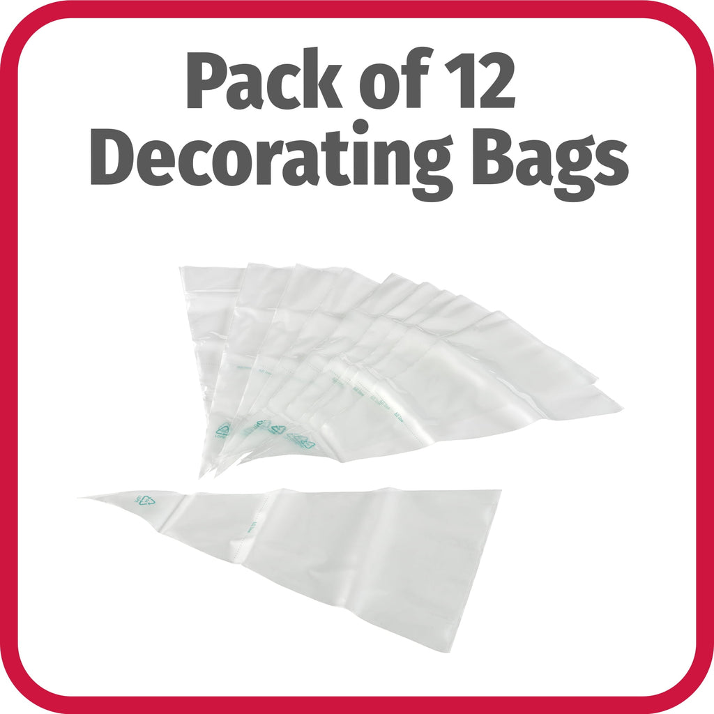 Way To Celebrate 12 Count Clear Disposable Decorating Bags, 12 inch - Image 2