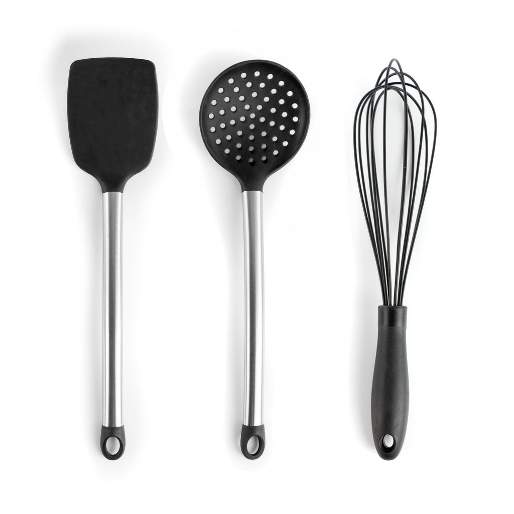 MegaChef Gray 14 Piece Silicone and Stainless Steel Cooking Utensils - Image 4