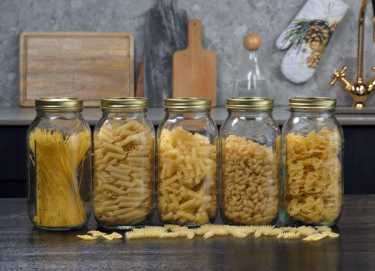 64 oz Mason Jars, Wide Mouth Half Gallon Canning Jars with Lids and Rings, 6-Pack Extra Large Glass Jars for Home Can... - Image 5