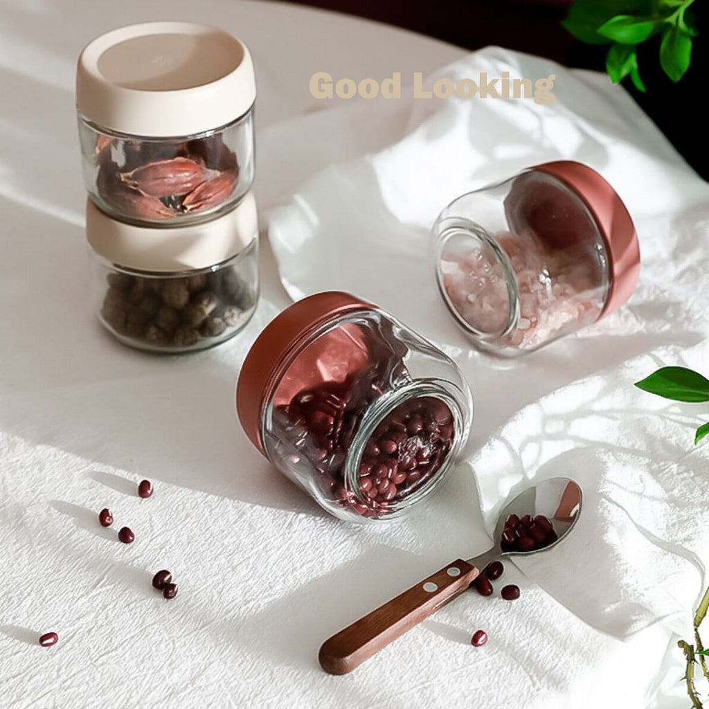 Glass Jars with Screw Lids Airtight Kitchen Canisters - Image 5