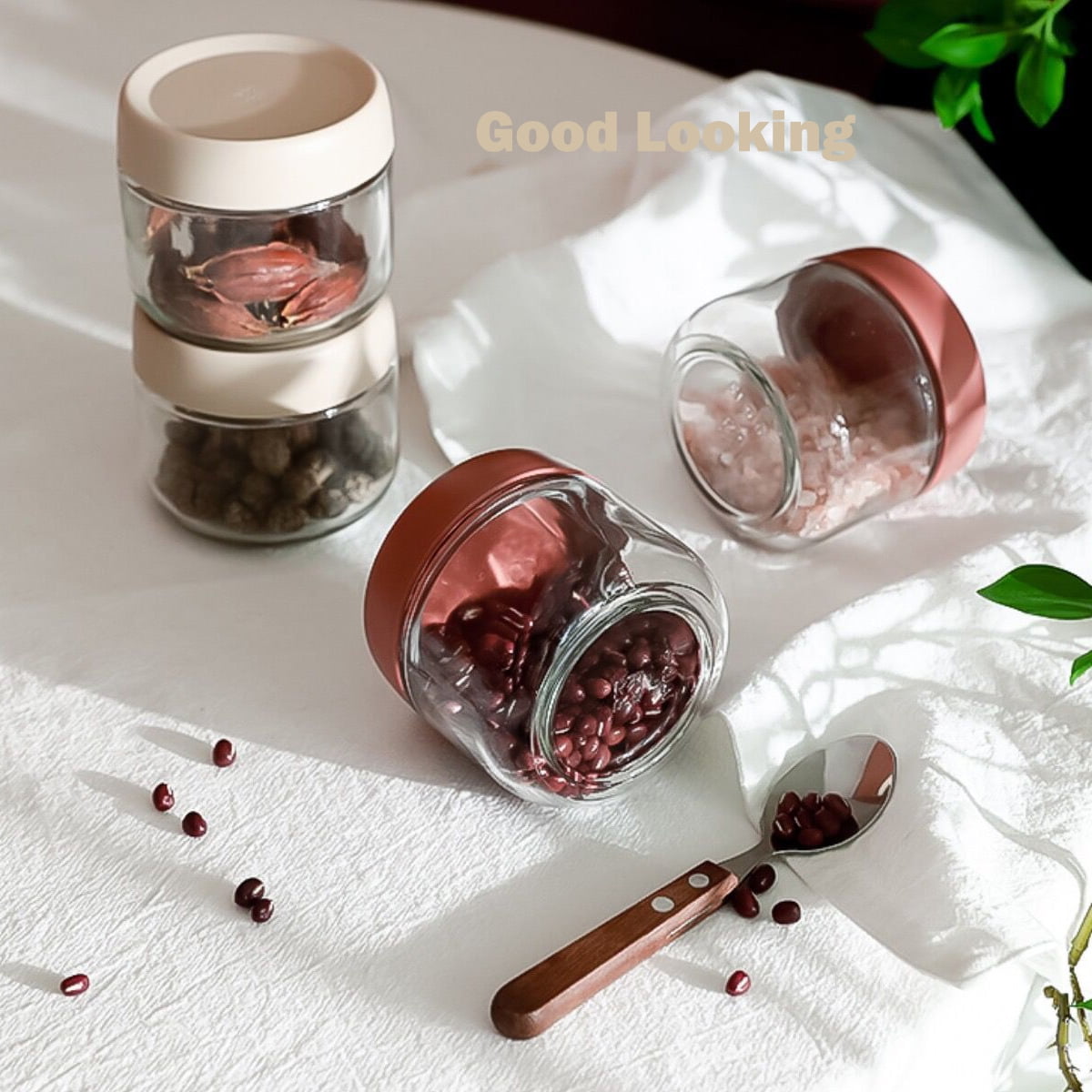 Glass Jars with Screw Lids Airtight Kitchen Canisters - Image 5
