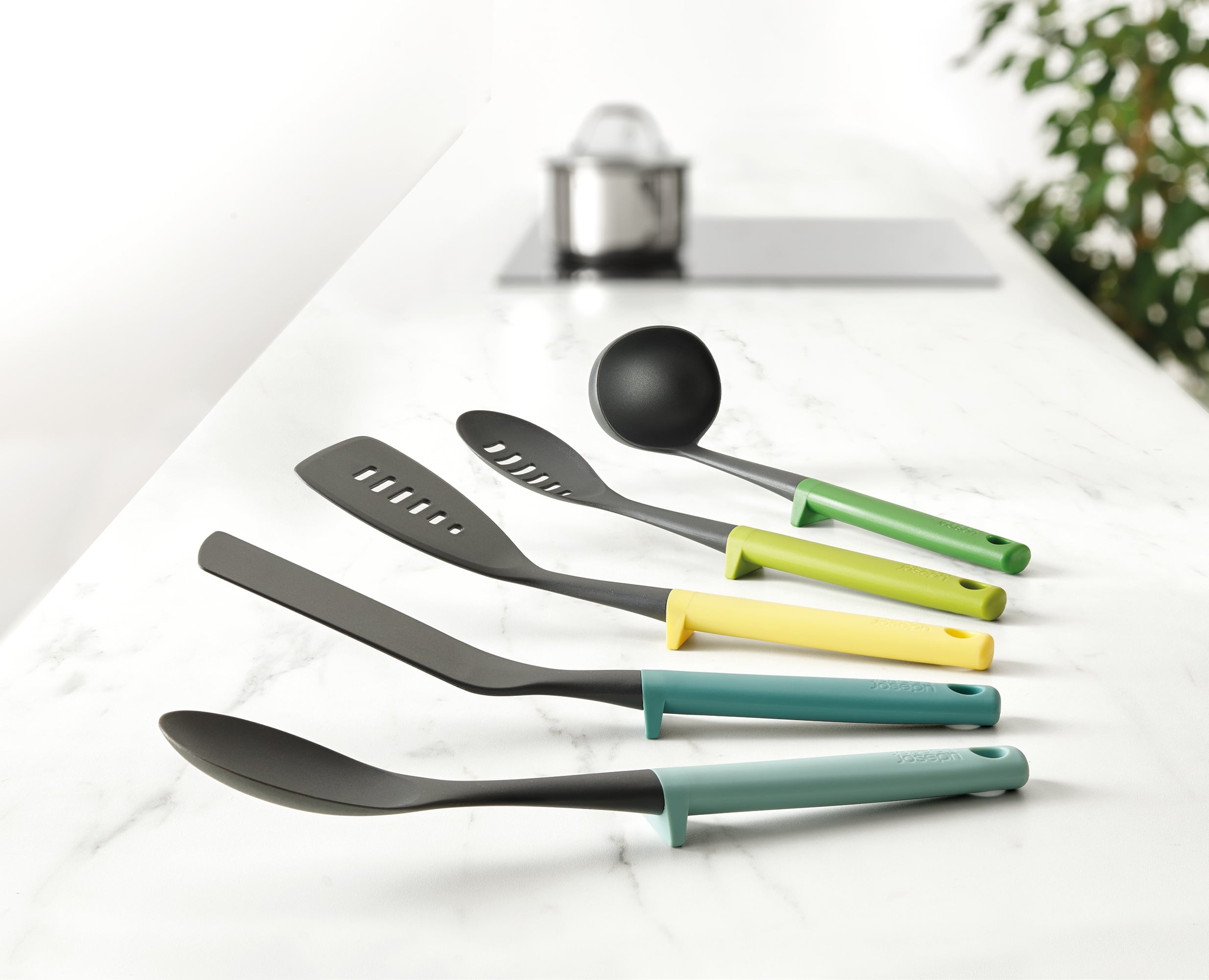 5-piece Cooking Utensil Set with Integrated Tool Rests - Image 4