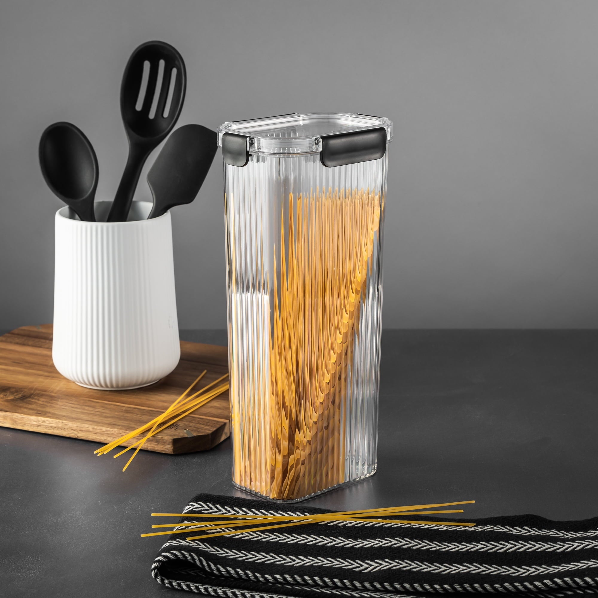 and 11.5 Cup Clear Plastic Pantry Storage Container with Airtight Lid - Image 3