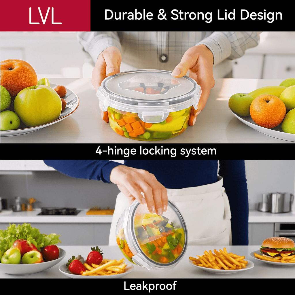 50 Pcs Food Storage Containers with Lids Airtight, Plastic Meal Prep Container for Pantry & Kitchen Organization & bento box & snack contain - Image 2