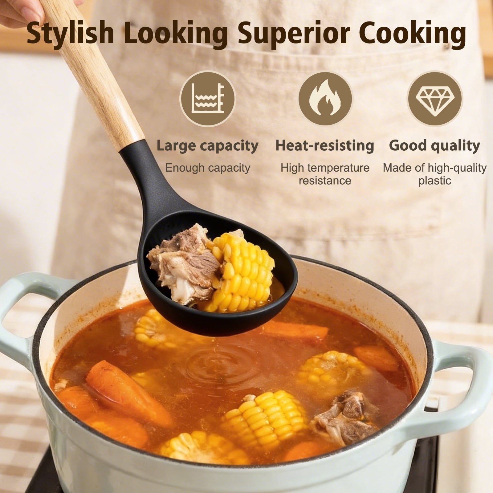 Silicone Cooking Utensils Set, Heat Resistant Kitchen Tools, 36 PCS Non-Stick Silicone Cooking Kitchen Utensils, Black - Image 3