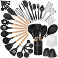 43Pcs Silicone Cooking Utensils Set - Heat Resistant Non-Stick Kitchen Utensils, Kitchen Utensil Gadgets Tools Set fo...
