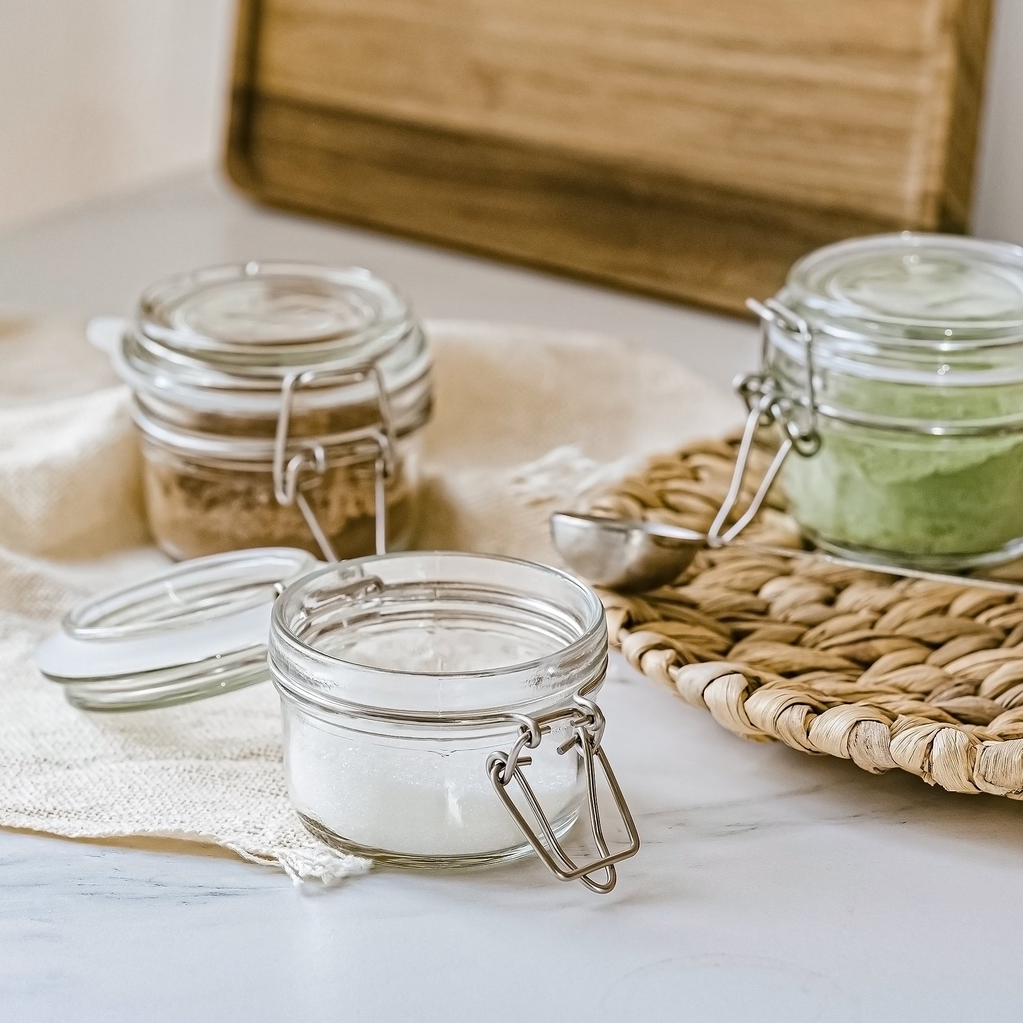Glass Airtight Food Storage Jar with Lid, Clear Cereal and Dry Food Storage Container for Kitchen Pantry Organization - Image 5