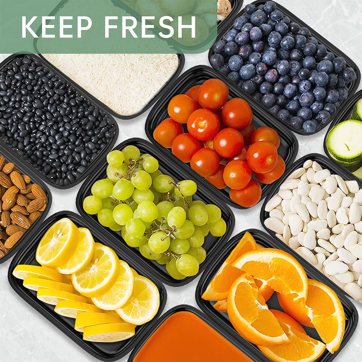 30 Pack Meal Prep Containers, 25oz Plastic Food Storage Containers With Lids To Go Containers, Bento Box Reusable Fre... - Image 4