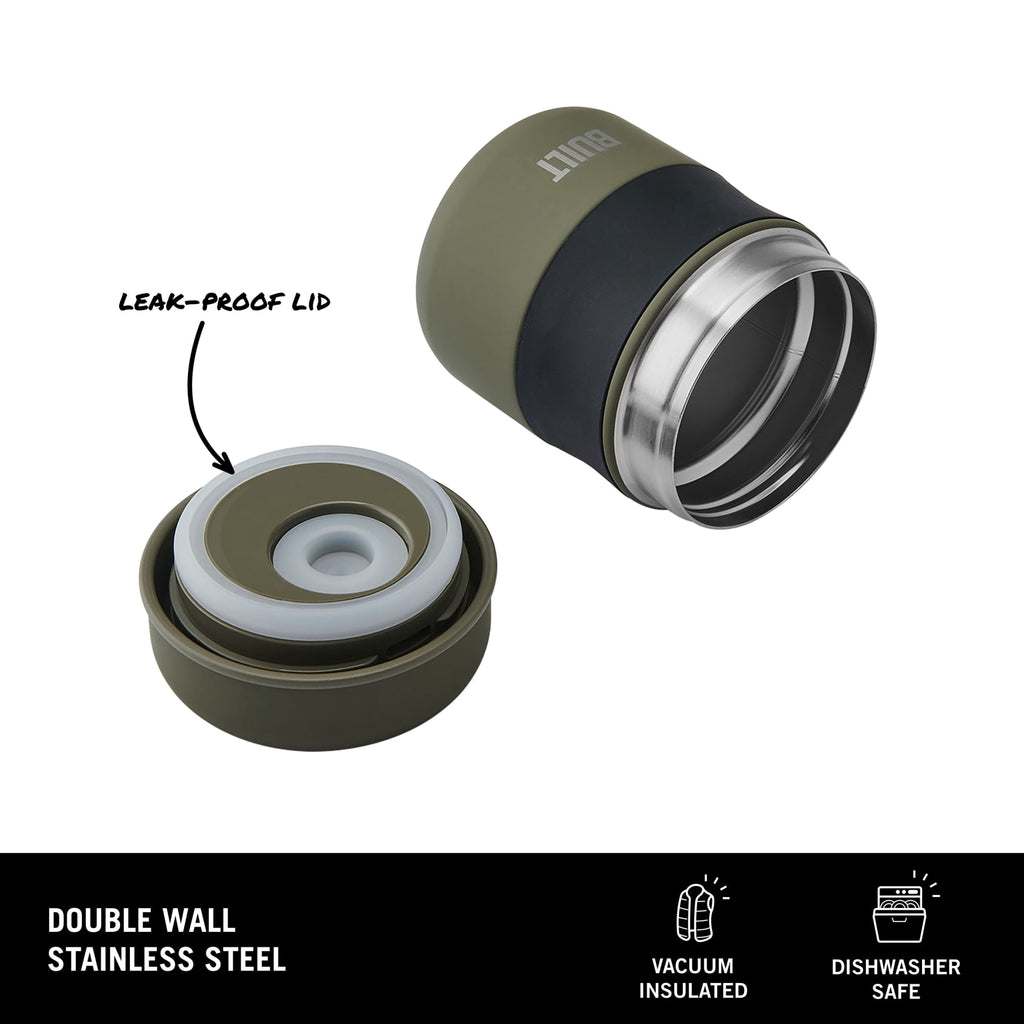 10 oz Double-Wall Vacuum Insulated Food Jar, Sage Green - Image 3