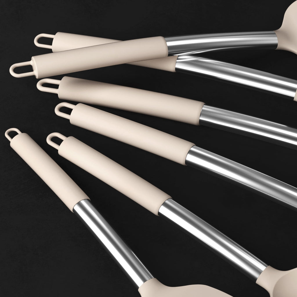 Silicone Cooking Utensils Set - Heat Resistant Silicone Kitchen Utensils for Cooking, Kitchen Utensil Spatula Set,BPA... - Image 3