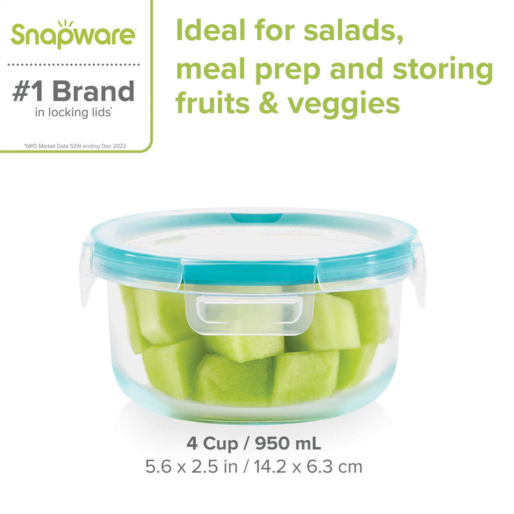 Glass Food Storage with Lid, 4 Cups, A Practical Choice for Dry Goods and Bulk Ingredients - Image 3